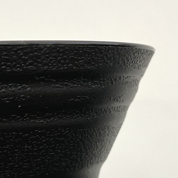 セラアート平鉢ブラック4号サイズ穴あり 50個セット