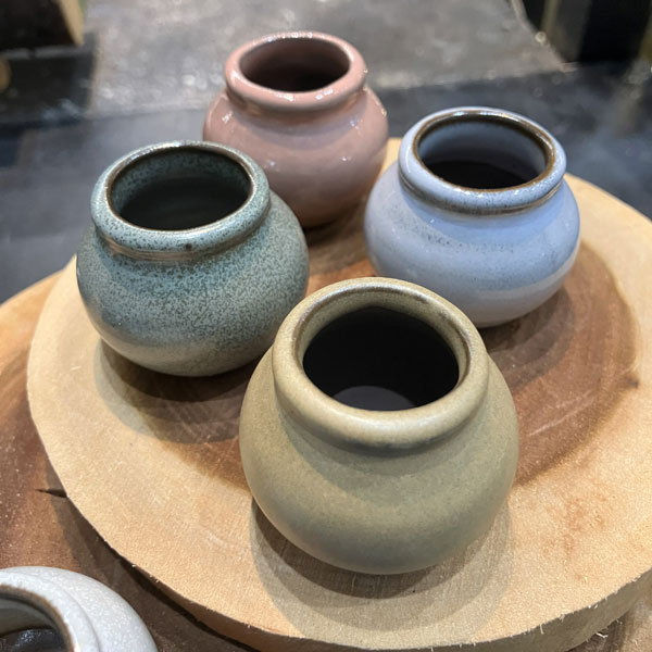 マメポットI　壺形・鉢色おまかせ1鉢（直径約4.3cm）