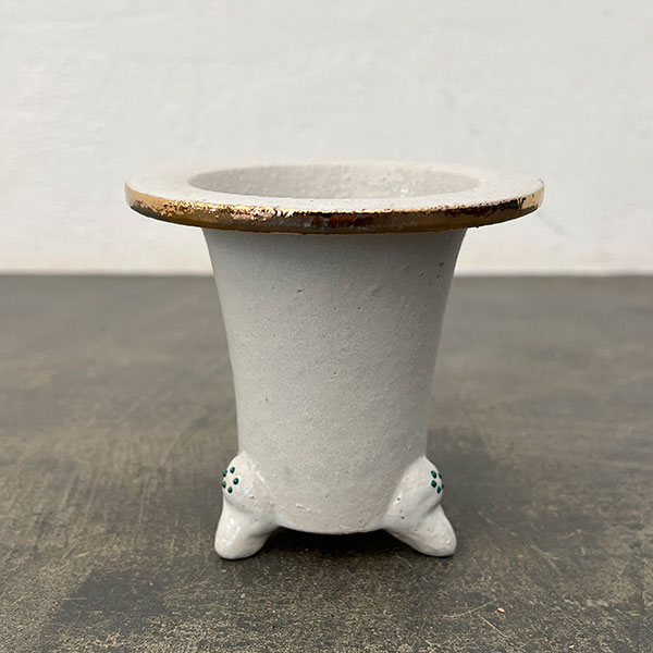 オモト鉢:錦鉢 鶴【260117】/外径10.8cm(内径7.5cm)