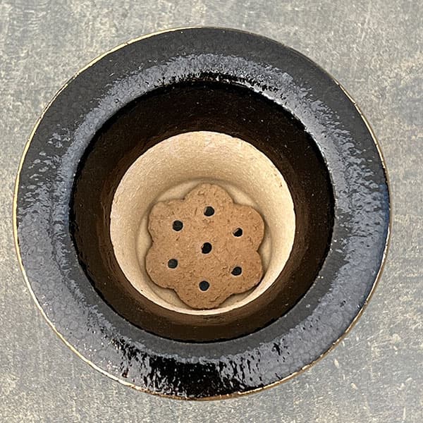 オモト鉢:錦鉢 紅葉【260121】/外径10.8cm(内径7.5cm)