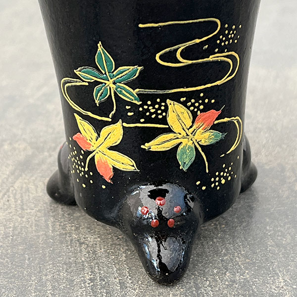 オモト鉢:錦鉢 紅葉【260121】/外径10.8cm(内径7.5cm)