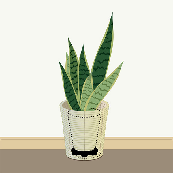 置くだけで通気・排水できるポットスタンド L