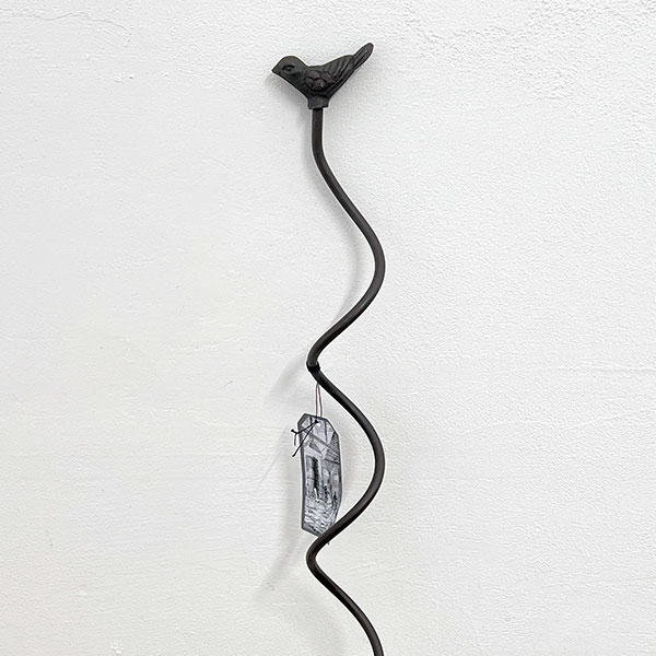 エッシャーデザイン　プランツサポートPY27：スパイラル 小鳥