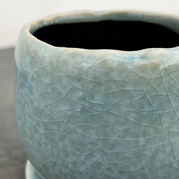 アンジェラ：薄青L（直径約11cm）・皿付