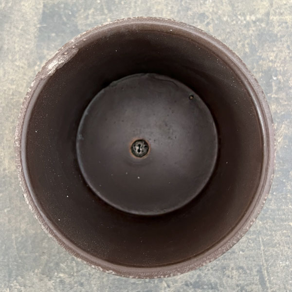 ジュリア：濃グレイM（直径10cm）・受け皿付