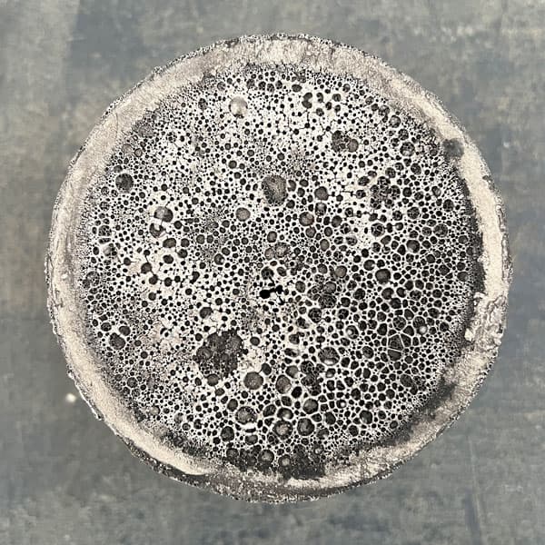 ジュリア：濃グレイM（直径10cm）・受け皿付