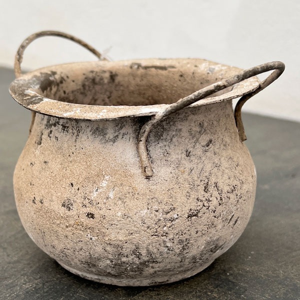 ミルヴァ：マルミット アンティーク（内径7.5cm／底穴なし）