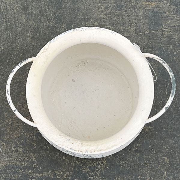 ミルヴァ：マルミット 白（内径7.5cm／底穴なし）