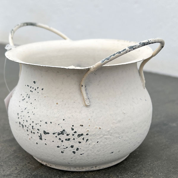 ミルヴァ：マルミット 白（内径7.5cm／底穴なし）