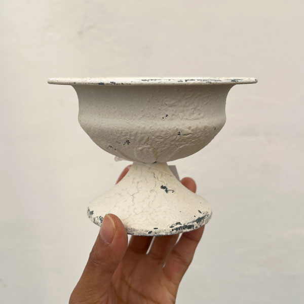 ミルヴァ：ミニカップ 白（直径13cm／底穴なし）