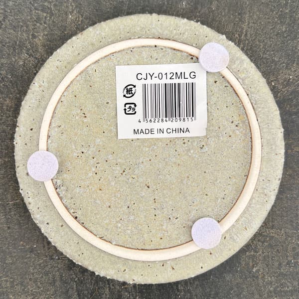 マノン：薄緑M（直径約12cm）・受け皿付