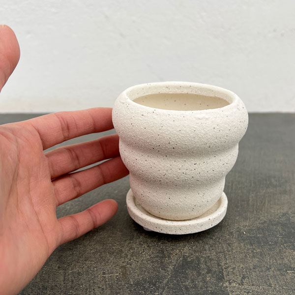 マノン：白S（直径8cm）・受け皿付