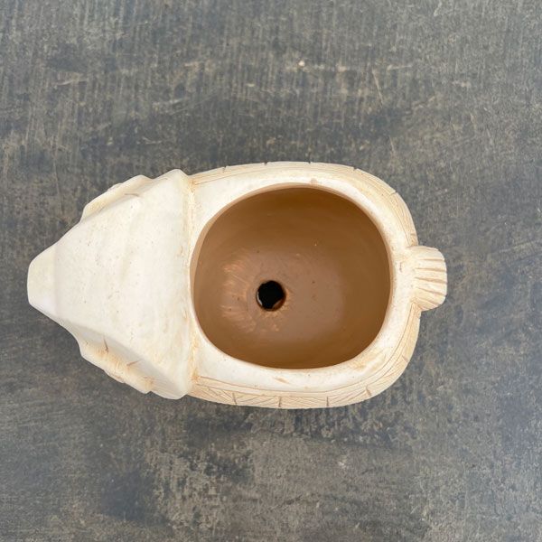 アフリカンアニマルポット：ひつじ　ホワイト（CP2625WH）幅17cm高さ12cm