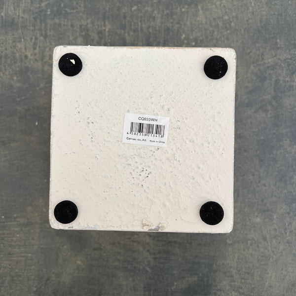 セリーヌフラワースタンド スクエアS  ホワイト（CQ033WH）高さ12cm