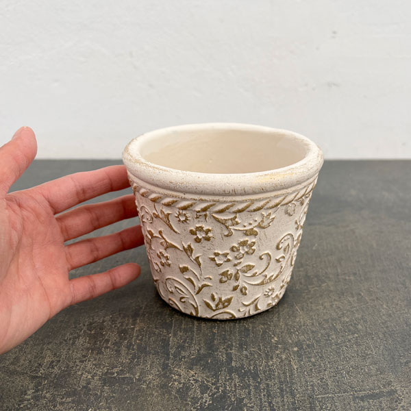 カノンフラワー：ベーシック 3 ホワイトゴールド（CQ2602WG）高さ9.5cm