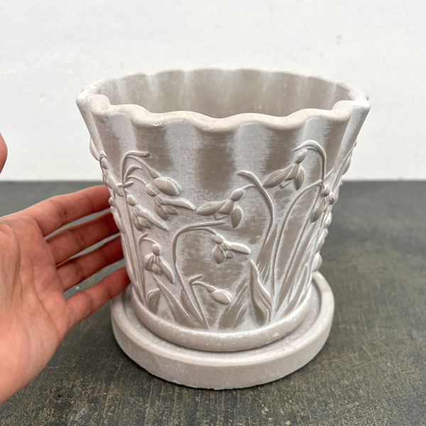 スノードロップベーシック L  グレー（GR2605GY）高さ13cm