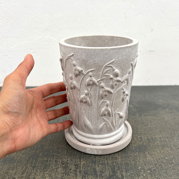 スノードロップロング S  グレー（GR2606GY）高さ15cm