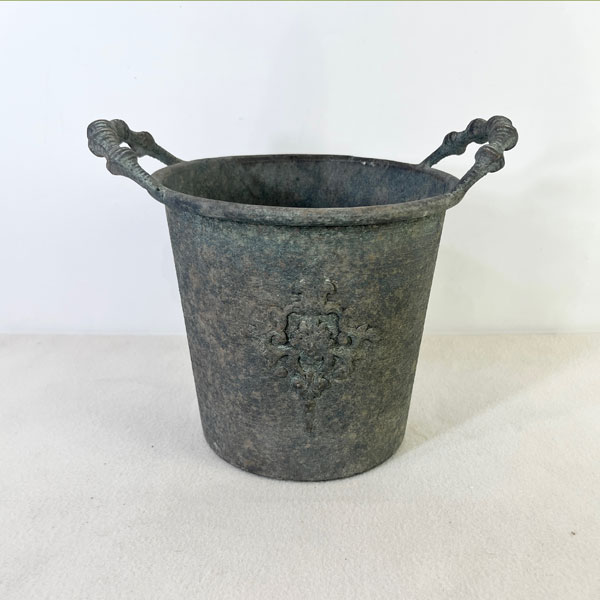 アンシャンハンドルサークルMダークグレー（UF531）幅28.2cm、高さ20.5cm（内径20.5cm）