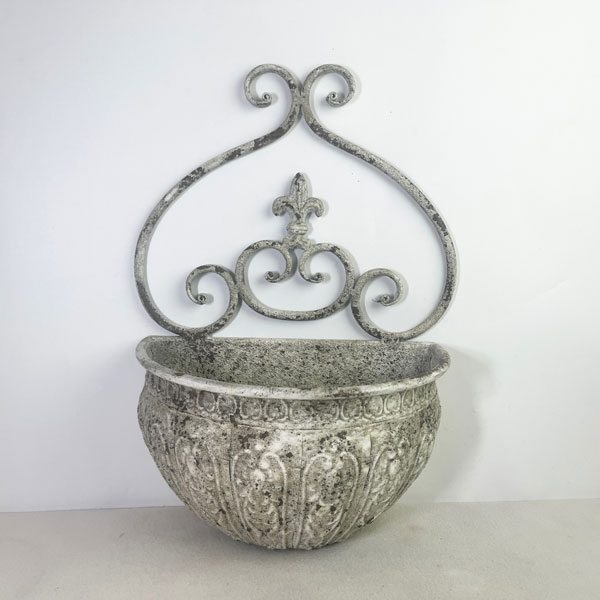 アンティクデコレハングホワイト(UF645)幅28.5cm、高さ15cm(内径25cm)