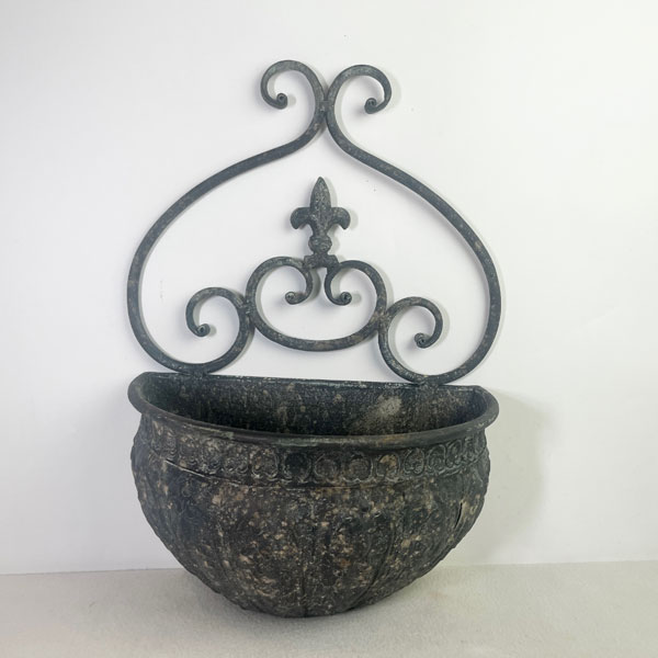 アンティクデコレハングダークグレー(UF646)幅28.5cm、高さ15cm、内径(25cm)