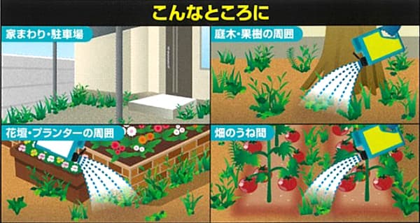 除草剤：草退治セーフシリーズシャワータイプ・グリーンスキットシャワー２リットル入り