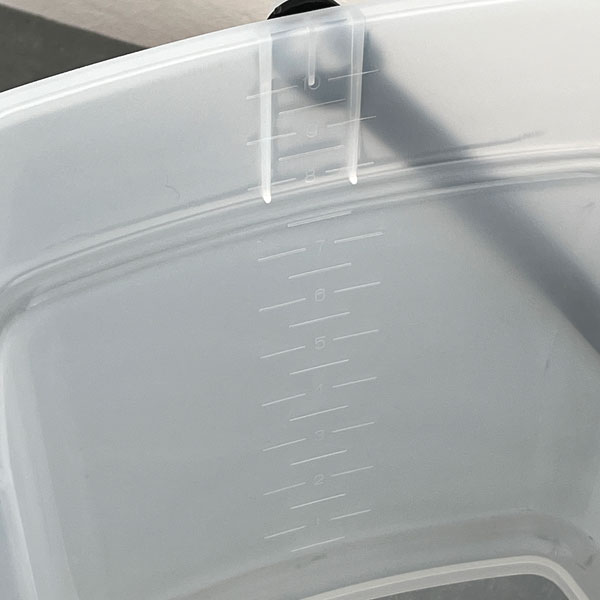 バケツ・エンジョイ 10L（29.5cm、28.2cm、高さ24cm） クリア