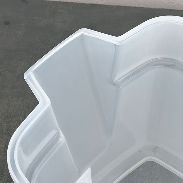 バケツ・エンジョイ 10L（29.5cm、28.2cm、高さ24cm） クリア