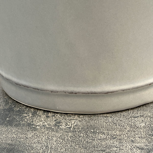 クリスマスローズ専用鉢：Rose de Noel Parfaite（グレー）　Lサイズ（7号）・皿付