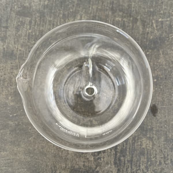 HARIO ビーカーの穴あき鉢 500ml 鉢皿付き（適応号数3号、直径9.2cm、高さ12.1cm）