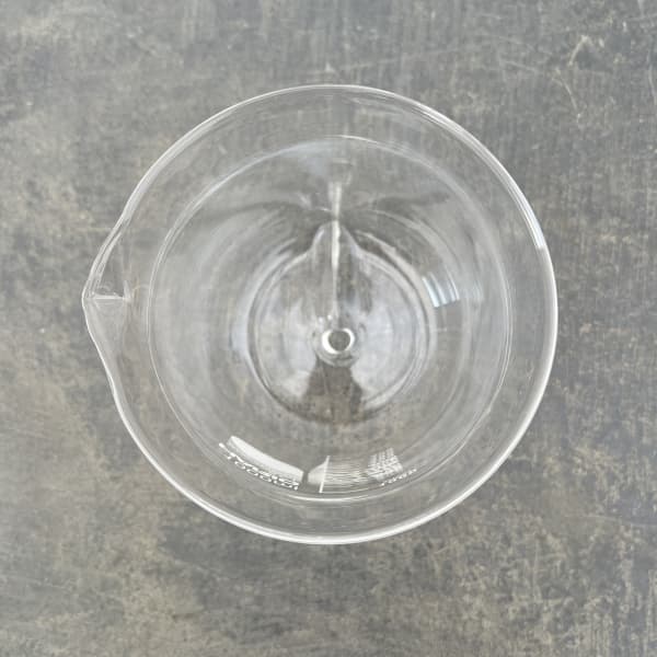 HARIO ビーカーの穴あき鉢 1000ml 鉢皿付き(適応号数3.5~4号、直径11cm、高さ15.1cm)