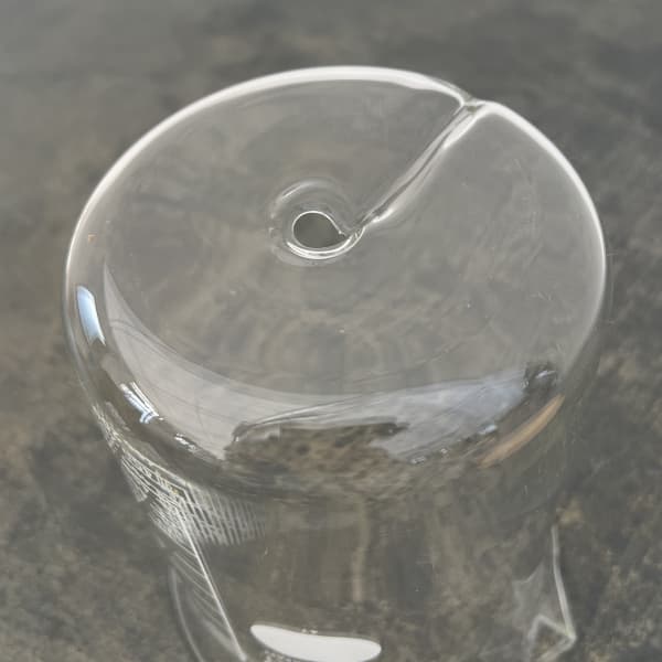 HARIO ビーカーの穴あき鉢 1000ml 鉢皿付き(適応号数3.5~4号、直径11cm、高さ15.1cm)