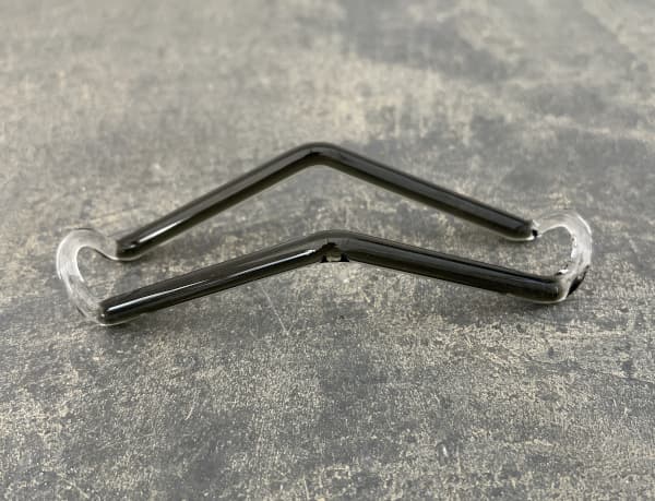 HARIO バルブベース 水栽培ガラスベース 水辺のハンモック チャコールグレー（ビーカー付き）MHK-300-CG（直径11.5cm、高さ11cm、容量300ml）