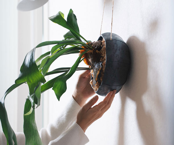 Sen シリーズ：ローリーポット専用ロープ（耐水）ブラック・S字フック付き