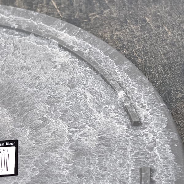 Sen シリーズ：プレート 丸 Lサイズ（直径22.9cm）グレー