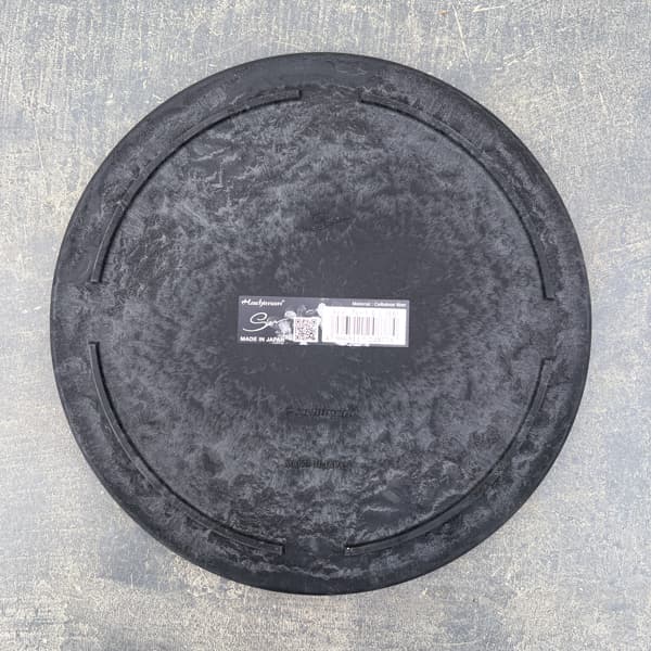 Sen シリーズ：プレート 丸 Lサイズ（直径22.9cm）ブラック