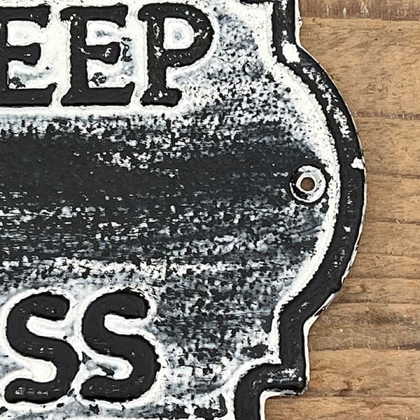 ガーデンメッセージ:キープオフザグラス グレイ(66032)