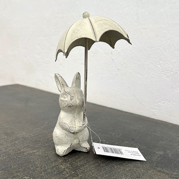 アンブレララビットホワイト（6814）（高さ17.5cm）