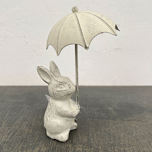 アンブレララビットホワイト（6814）（高さ17.5cm）