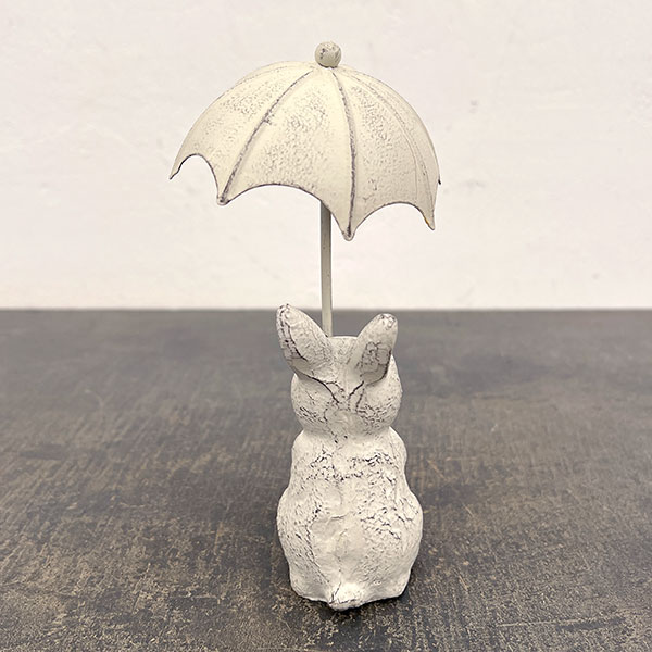 アンブレララビットホワイト（6814）（高さ17.5cm）
