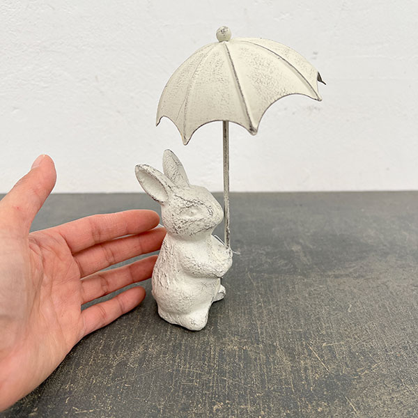 アンブレララビットホワイト（6814）（高さ17.5cm）