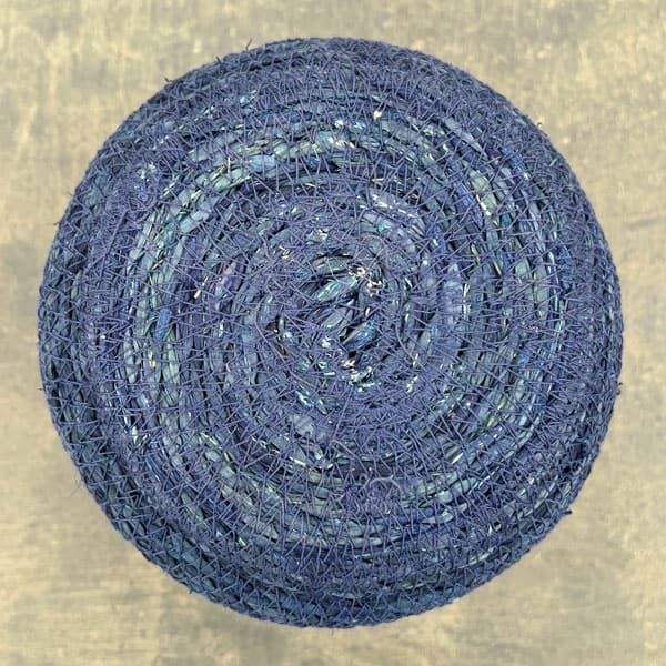 シーグラスポット16B（直径約16cm）ブルー／39088