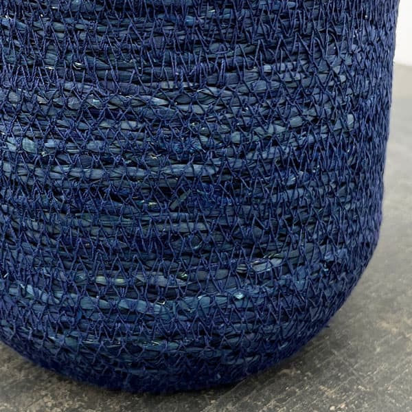 シーグラスポット16B（直径約16cm）ブルー／39088