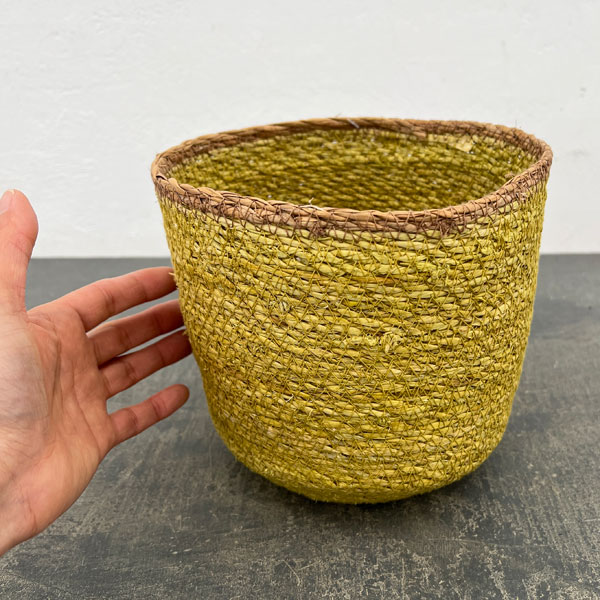 シーグラスポット16Y（直径約16cm）イエロー／39086