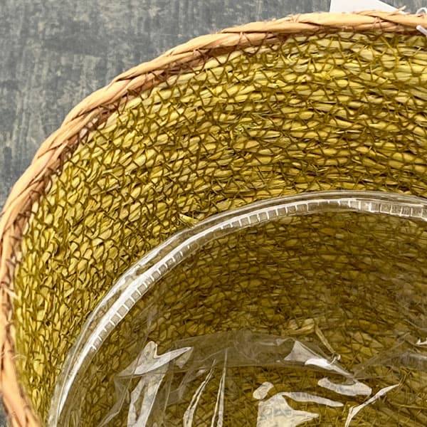 シーグラスポット16Y（直径約16cm）イエロー／39086