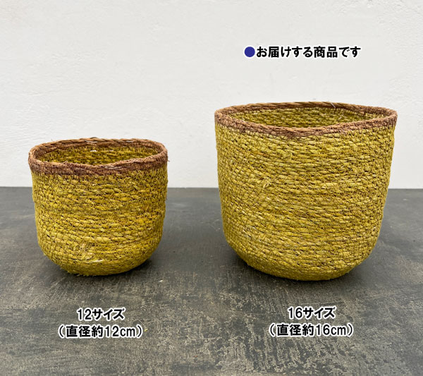 シーグラスポット16Y（直径約16cm）イエロー／39086