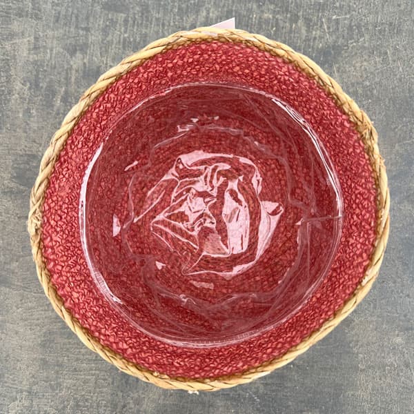 シーグラスポット16P（直径約16cm）ピンク／39087