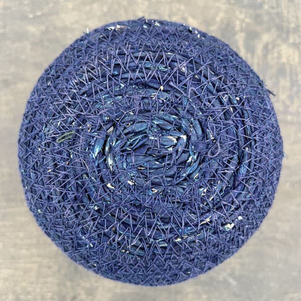 シーグラスポット12B（直径約12cm）ブルー／39084