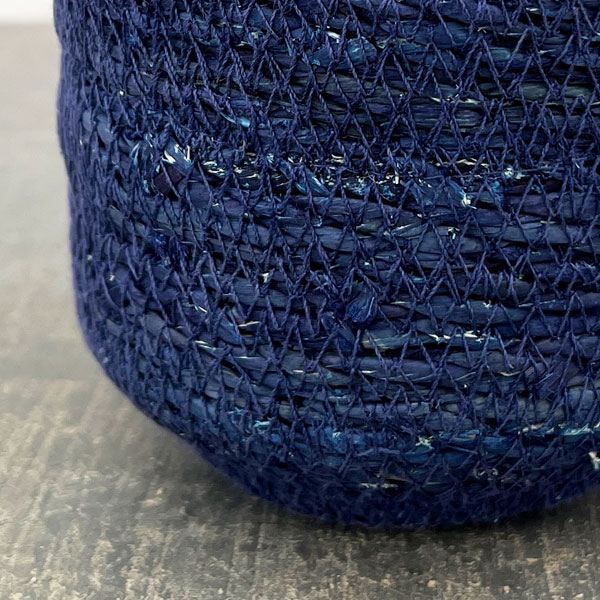 シーグラスポット12B（直径約12cm）ブルー／39084