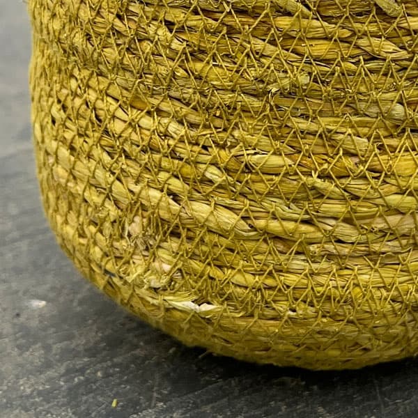 シーグラスポット12Y（直径約12cm）イエロー／39082