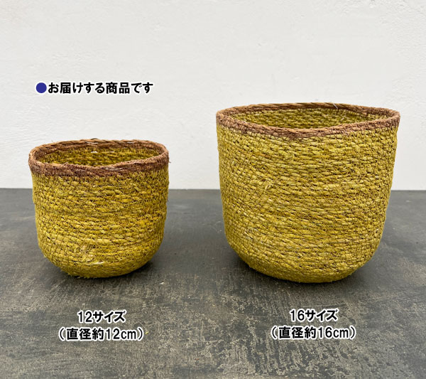 シーグラスポット12Y（直径約12cm）イエロー／39082